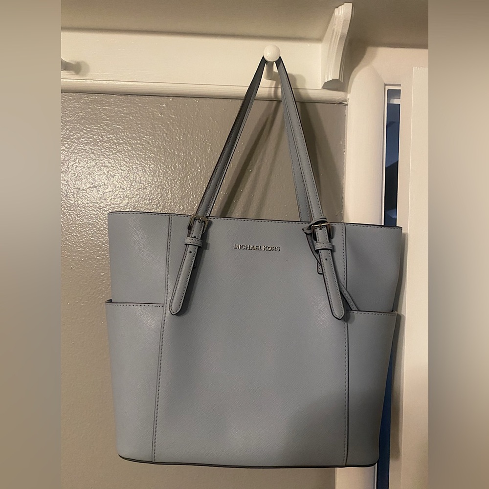 Michael Kors Light Blue Large Tote